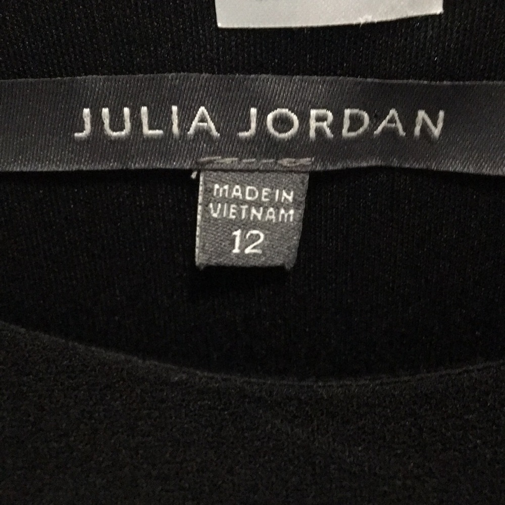 NWT Julia Jordan Black Crepe Dress Size 12 - Picture 6 of 8